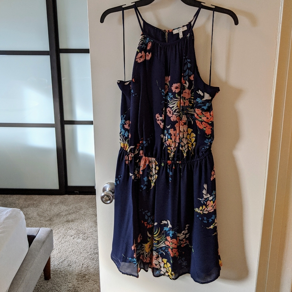 JOIE silk floral dress medium